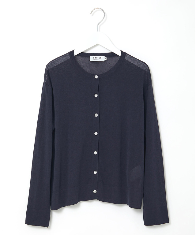 クルーネック カーディガン【手洗いOK】