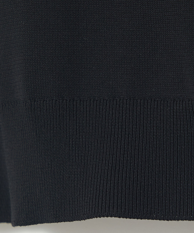 襟デザイン ニット プルオーバー【手洗いOK】