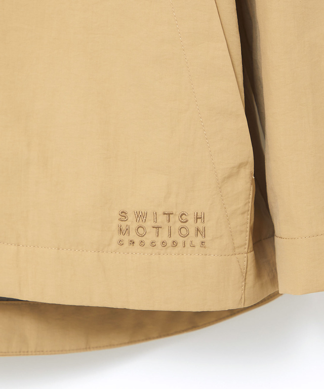 フード付き ドットボタン デザインジャケット