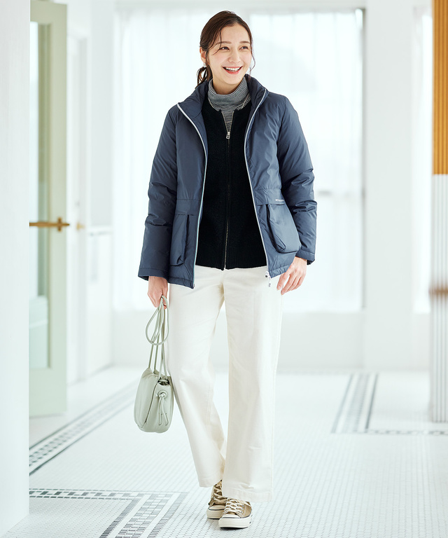 ショートダウンブルゾン【撥水加工】