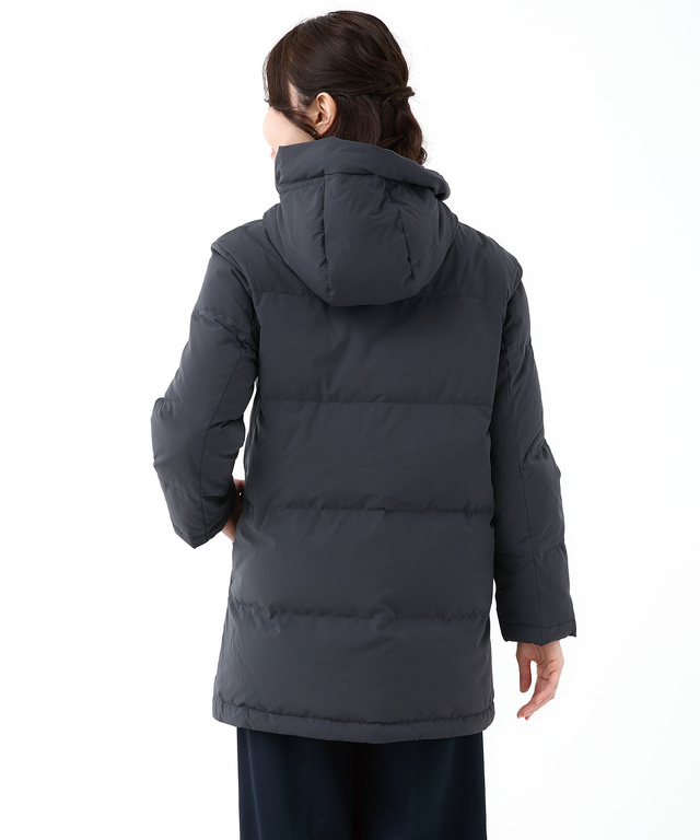 ストレッチ ミドル ダウン ジャケット【撥水加工】