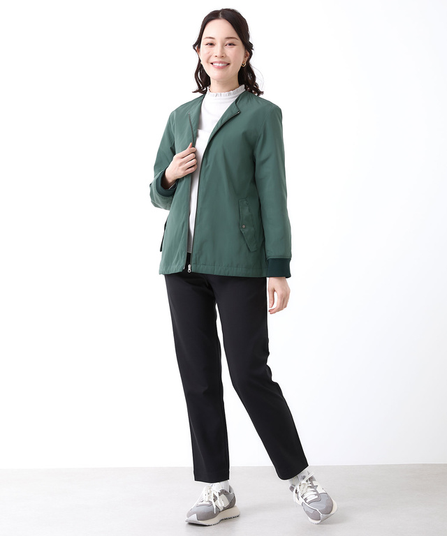 中綿 ノーカラー ブルゾン