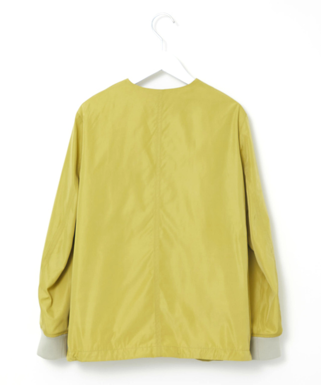 中綿 ノーカラー ブルゾン