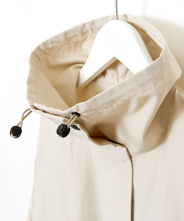 コットンナイロン スタンドカラー ブルゾン