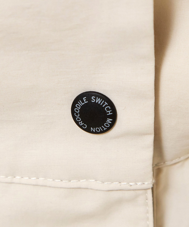 コットンナイロン スタンドカラー ブルゾン