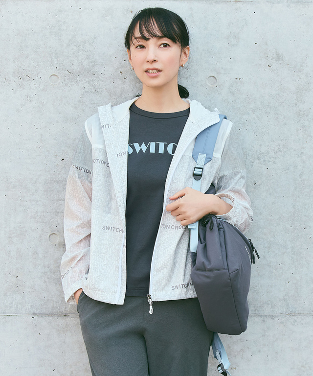 ロゴプリント ドッキング ブルゾン【手洗いOK】【撥水加工】