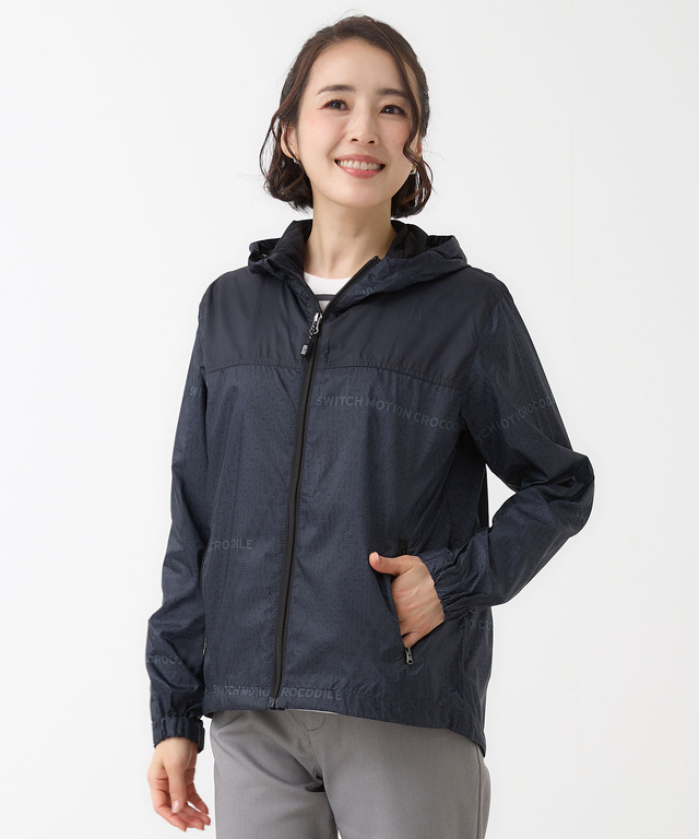 ロゴプリント ドッキング ブルゾン【手洗いOK】【撥水加工】