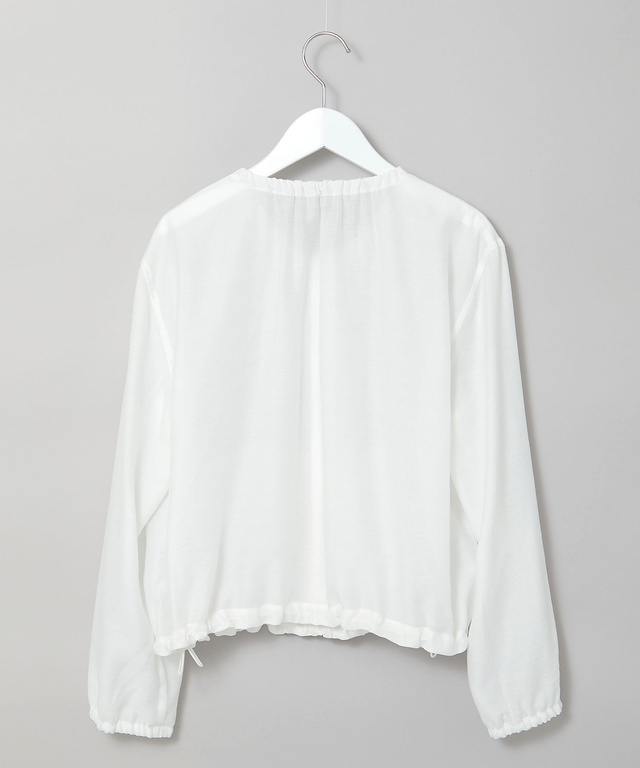 ギャザーデザイン シアーブルゾン【手洗いOK】