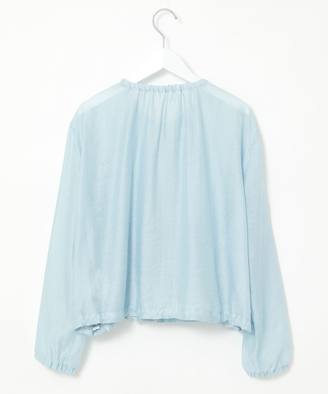 ギャザーデザイン シアーブルゾン【手洗いOK】