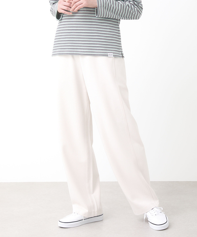 ポンチ カーブ シルエット パンツ