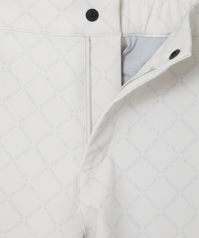 モノグラム プリント パンツ