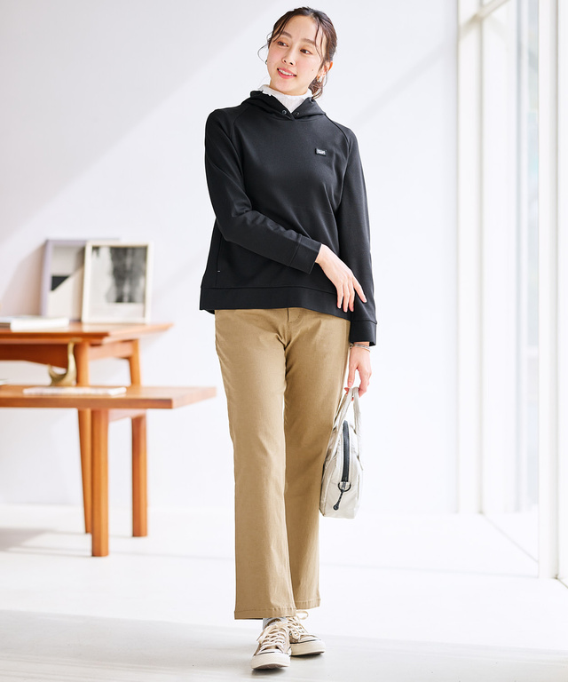 レーヨンブレンド テーパード パンツ