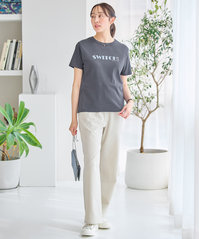 ウエストゴム ストレート パンツ