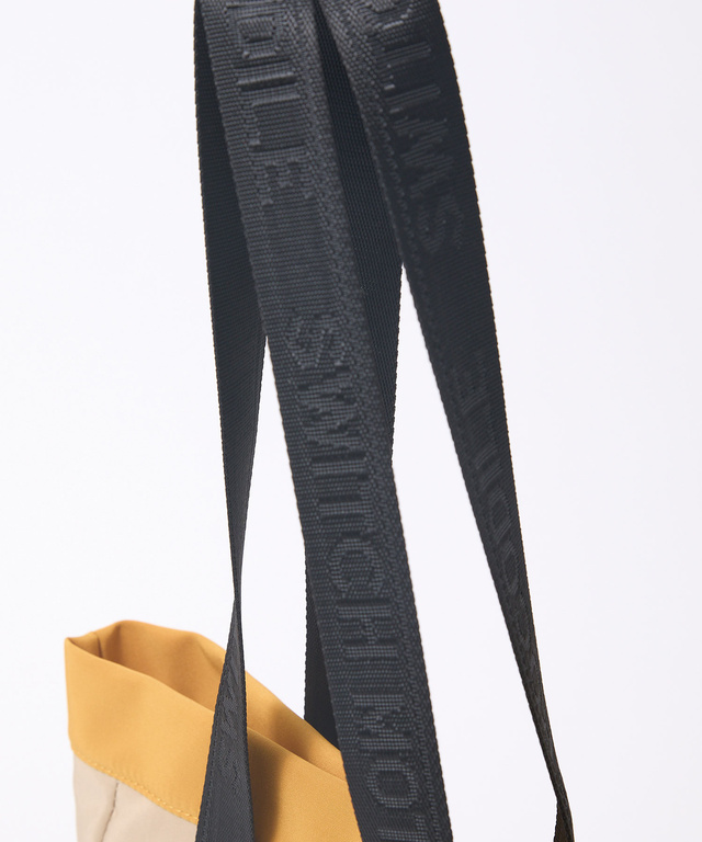 バイカラー スクエアバッグ