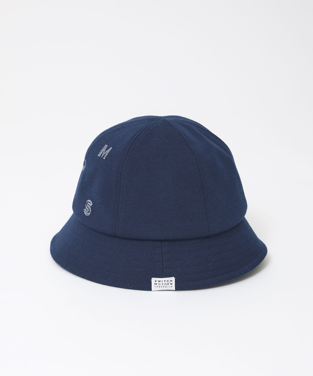 飛び柄 ロゴ刺繍 ハット