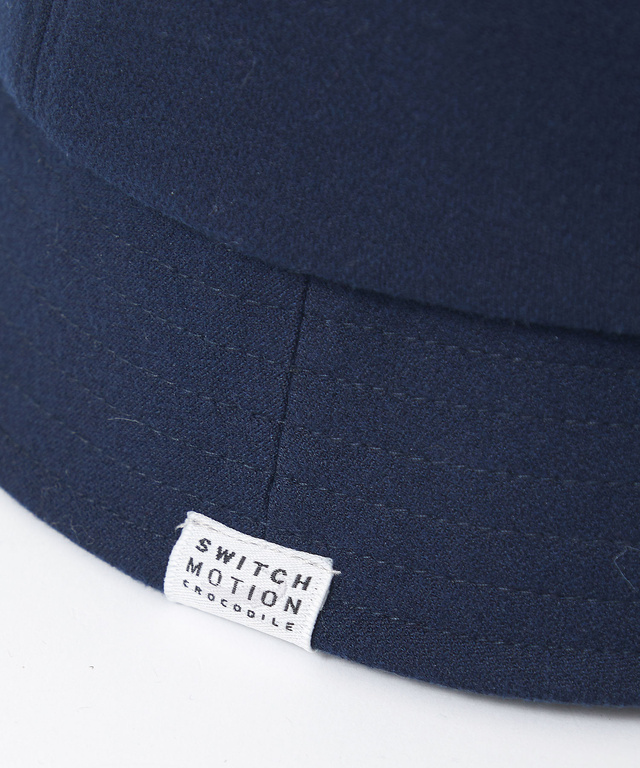 飛び柄 ロゴ刺繍 ハット