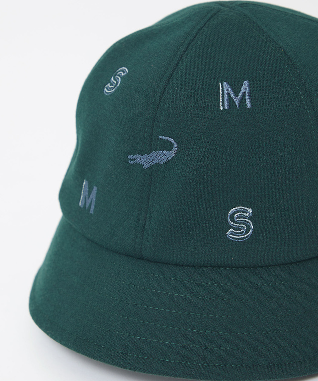 飛び柄 ロゴ刺繍 ハット