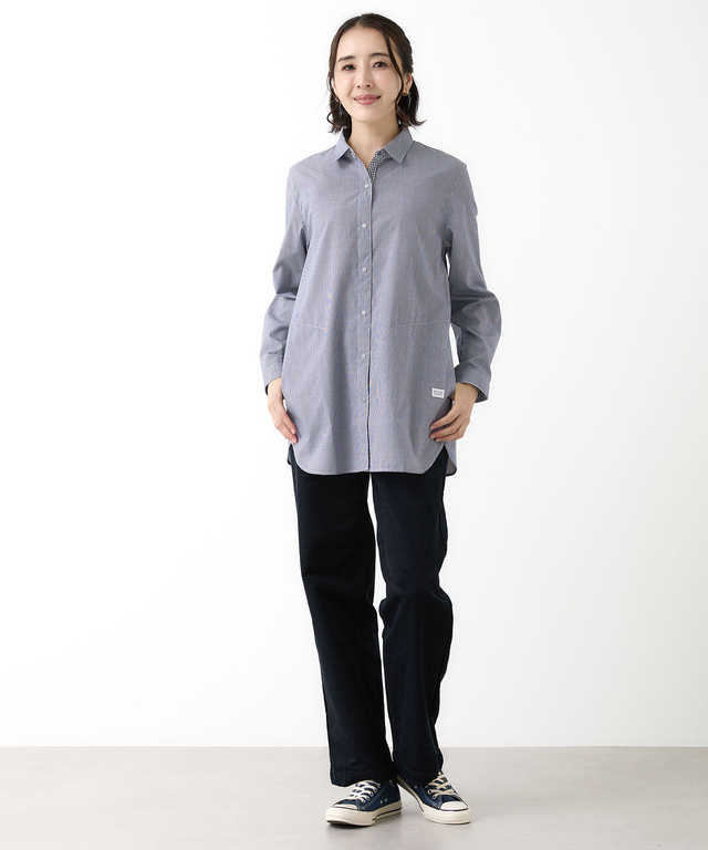 ギンガムチェック シャツ チュニック